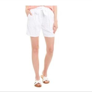 NWT NANETTE LEPORE White Eyelet High Waisted Shorts, Size Small